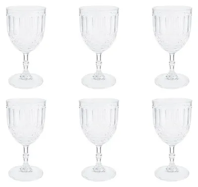 Produktbild von Transparente Weingläser mit Stiel – 6er-Set
