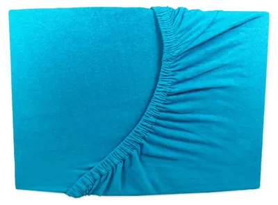 Produktbild von 2er Set Jersey Spannbettlaken Türkis Blau 140x200 - 160x200 cm 100% Baumwolle