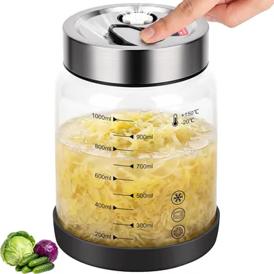 Productafbeelding van Fermentatiepot 1 l, met luchtventiel, BPA-vrij, voor kimchi