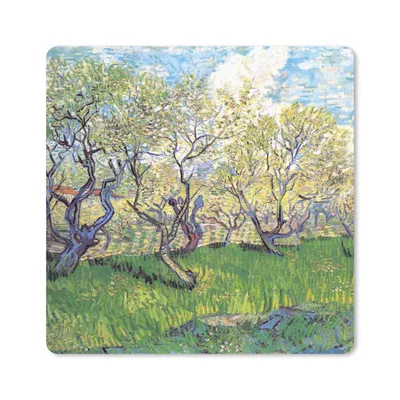 Produktbild von MuchoWow® Mauspad Mousepad Obstgarten mit blühenden Pflaumen - Vincent van Gogh 30x30 cm - Mousepads - Maus Mat - Pad - Mausunterlage - Gaming