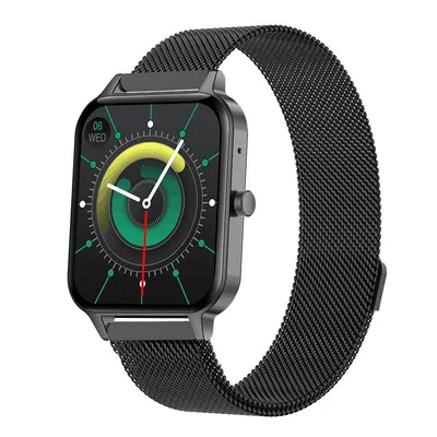 Image de INF Montre connectée MX7 : Appels Bluetooth et suivi de la santé Le noir