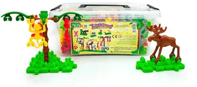 Productafbeelding van LinkaZoo dierenfiguren, 108 stuks - educatief speelgoed