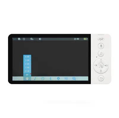Obrázok produktu pre Video monitor pre bábätko PNI BM500 s 5-palcovým bezdrôtovým displejom, 2,4 GHz, snímačom teploty, funkciou VOX, nočným videním, zoomom a uspávacími melódiami