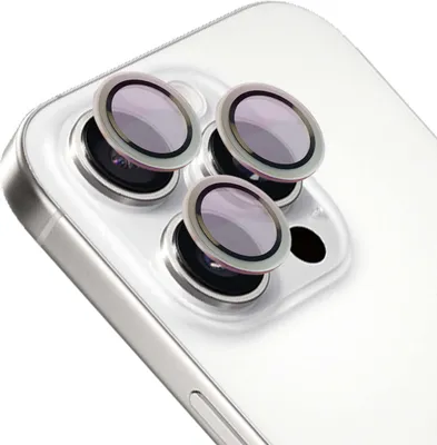 Produktbild von Bizon Glass Snap Lens Apple iPhone 16 Pro / 16 Pro Max silber