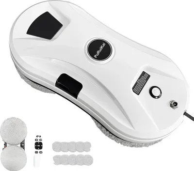 Image de Robot laveur de vitres, planification de trajets par IA, télécommande, PRK-11 blanc, EU, Oui