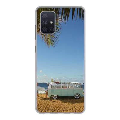 Produktbild von MuchoWow® Handyhülle Schutzhülle Hülle für Samsung Galaxy A51 Strand - Bus - Surfen Silikon Softcase Handy Hülle - Schutzabdeckung