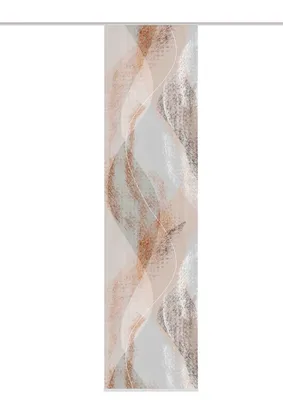 Produktbild von Schiebegardine Digitaldruck Torre weiß kupfer 60x245 cm