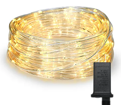 LED-Lichtschlauch 200 Warmweiß 12m IP44 Timer 8 Modi
