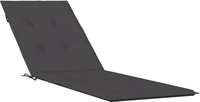 Produktbild von vidaXL Liegestuhl-Auflage Melange Anthrazit (75+105) x 50 x 4 cm Stoff