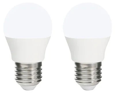 Productafbeelding van Vito Lighting LED Kogellamp P45 E27 Mat - 9W 792lm 2700K - Warmwit - Vervangt 60W - 2 stuks