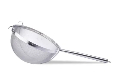 Productafbeelding van WEIS Passierschijf/theezeef voor braadpannen, 18/10 roestvrij staal, met ophangoog, diameter: 340 mm