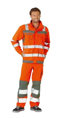 Produktbild von Planam  Plaline Warnschutz Blouson orange/zink Gr. 64, 5600064
