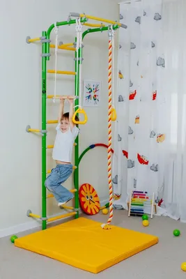 Produktbild von Sprossenwand ClimbMaxx M2 grün-gelb