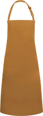 Zdjęcie produktu dla Karlowsky BLS4 | Podstawowy fartuch śliniakowy z klamrą - 75 x 90 cm - Kolor: musztardowy (ok. Pantone 146C) - Rozmiar: 75 x 90 cm (szerokość x długość)