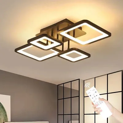 Produktbild von Moderne Dimmbare LED-Deckenlampe mit Fernbedienung