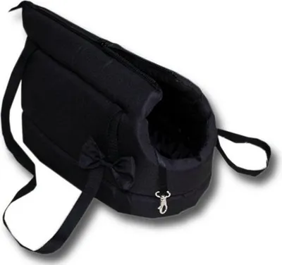 Obrázek produktu pro Taška pro psy - taška pro malé psy - černá - 36x19x23 cm - stylová - taška přes rameno