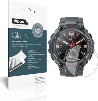 Produktbild von 2x ochranná fólie pro Amazfit T-Rex Smartwatch - anti-shock 9H fólie dipos Glass plastové sklo