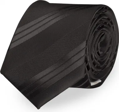 Produktbild von Fabio Farini - 1 Stück verschiedene Herren Krawatten - klassische Streifen Schlips in 8cm Breit (8cm), Schwarz