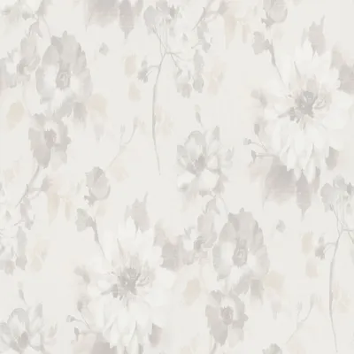 Produktbild von Vinyl Blumentapete weiß 10 m Erismann