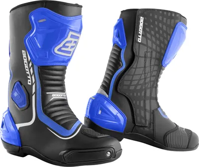 Produktbild von Bogotto Race-X Motorrad Stiefel, schwarz/blau/weiß, 46
