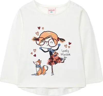 Immagine prodotto di Boboli Maglietta a maniche lunghe in maglia bianca 3 anni Bambine Bianco 3 anni