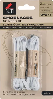 Obrázek produktu pro Tkaničky bez zavazování bílé