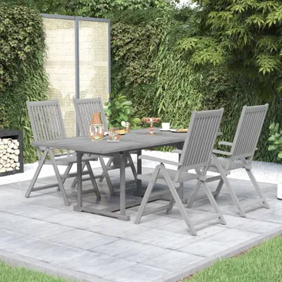 Produktbild von ZMH 5-tlg. Garten-Essgruppe Massivholz Akazie