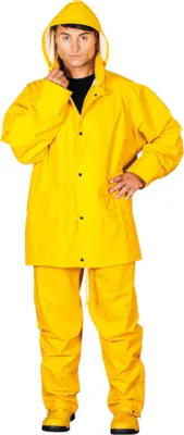 Produktbild von Regenschutzkleidung aus Polyurethan, Set aus Hose und Jacke mit Kapuze XXL