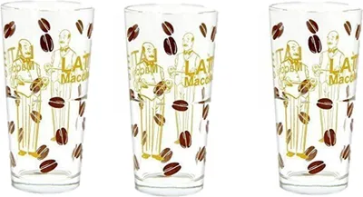 Produktbild von 12 Stück Latte Macchiato Gläser für Kaffeeautomaten mit James Premium …