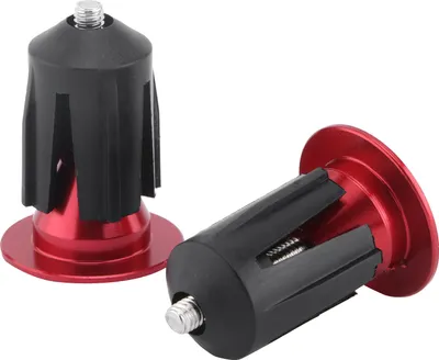 Imagen del producto de SPYMINNPOO, 2 tapas para manillar de aleación de aluminio, fresadas con tecnología CNC, para modelos con un diámetro interior del manillar de 15,9 a 21,4 mm. Accesorios para bicicleta (rojo)
