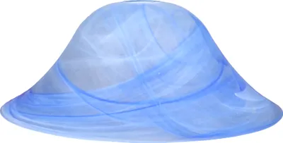 Produktbild von Lampenglas Ersatzglas Ø 365mm Blau Leuchtenglas rund