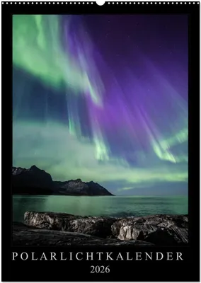 Produktbild von Polarlichtkalender (Wandkalender 2026 DIN A2 hoch), CALVENDO Monatskalender