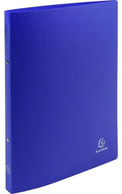 Image de Exacompta 25x Classeur 2 anneaux 15mm polypropylène OPAK A4 Bleu foncé 54162SE
