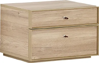Produktbild von Nachtkommode mit 2 Schubladen und Eiche Optik