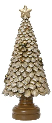 Productafbeelding van Kerstboom 10x10x23 goud Decoris