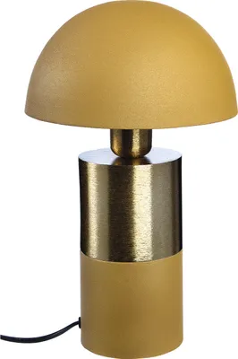 Zdjęcie produktu dla Casablanca Tischleuchte, Pilz, "Mushroom", Metall, gelb, goldfarben, , H. 33 cm, D. 20 cm 53232