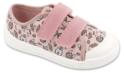 Produktbild von Canvas Sneaker Befado 782X001 rosa mit Hunden, Lederinnensohle