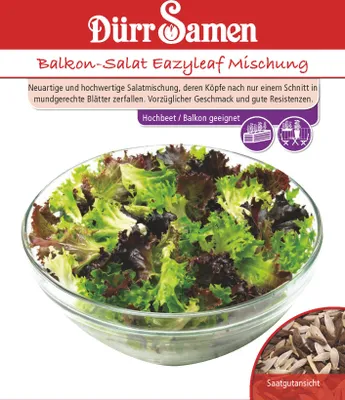 Produktbild von Schnittsalat Eazyleaf Mischung | Schnittsalatsamen von Dürr Samen [MHD 12/2025]