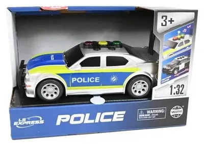 Produktbild von Polizei-Auto mit Licht und Sound, 1:32, 15,5 cm