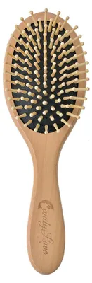 Image de Clayre & Eef Brosse à cheveux 23x8x3 cm Marron Beige Bois