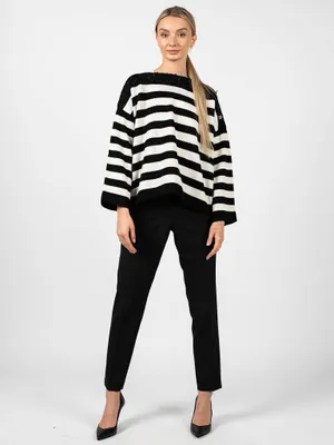 Obrázok produktu pre Liu-Jo Sweater - M69070 MA78I - Black, White- Veľkosť: S(EU)