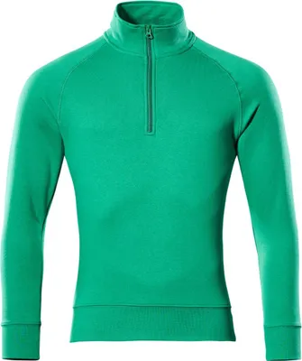 Produktbild von Mascot Sweatshirt NANTES CROSSOVER mit kurzem Reißverschluss, Herren 50611 Gr. M grasgrün