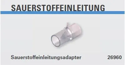 Produktbild von Sauerstoffeinleitungsadapter zur Sauerstoffeinleitung für CPAP-Geräte