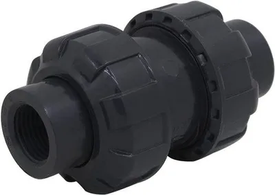 Produktbild von Rückschlagventil mit Doppelgewindeanschluss - Wasserspareffekt, PVC-Qualität