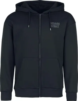 Produktbild von Sesame Street Kapuzenjacke Herren Krümelmonster - Cookie Monster - Moonlight schwarz XL