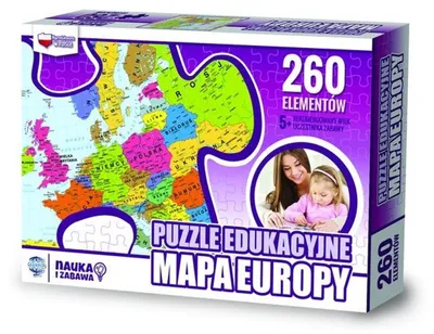 Immagine prodotto di Puzzle educativo - mappa dell'Europa, 260 pezzi