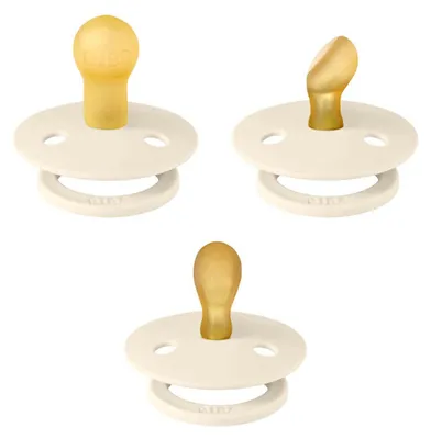 Produktbild von BIBS Probestück-Set, Schnuller, 0-6 Monate, 3er-Pack, Elfenbein