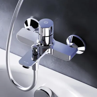 Produktbild von AM.PM Badewannenarmatur Wannenarmatur Chrom TouchReel Mischbatterie Badewanne Wasserhahn Bad Messing