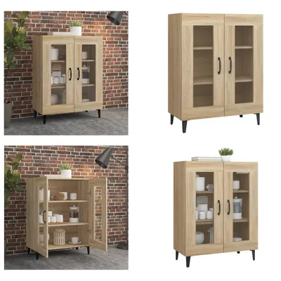 Obrázok produktu pre vidaXL Príborník Sonoma dub 69,5x34x90 cm materiál na báze dreva - Príborník - Príborníky - Skriňa - Úložná skriňa
