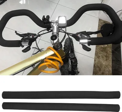 Immagine prodotto di Manopole per manubrio, in schiuma, morbide, nere, per bicicletta, mountain bike, trekking, e-bike